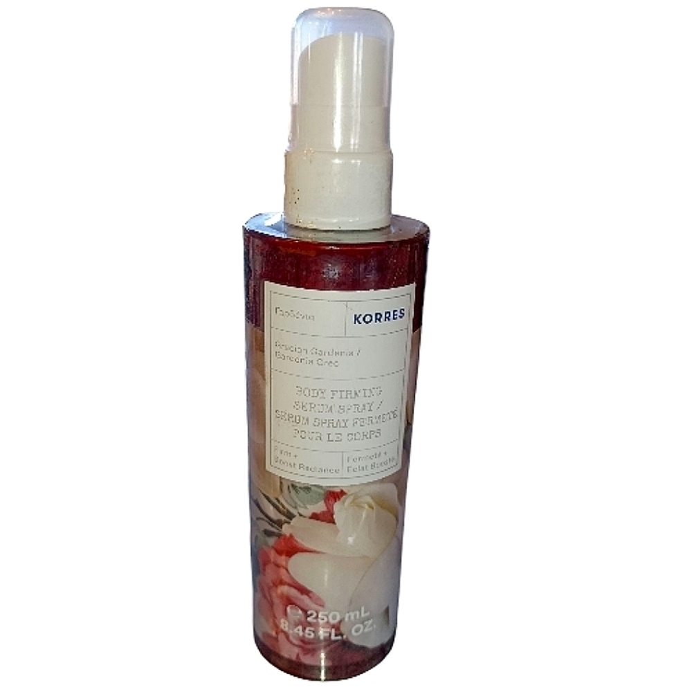 Korres Body Firming Serum Spray Grecian Gardenia 250ml 8.45 Fl Oz